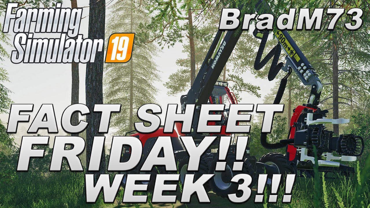 FARMING SIMULATOR 19 – FACT SHEET FRIDAY – WEEK 3!! Komatsu, MAN, Steyr + MORE!! FARMING SIMULATOR 19 - FACT SHEET FRIDAY - WEEK 3!! Komatsu, MAN, Steyr + MORE!!