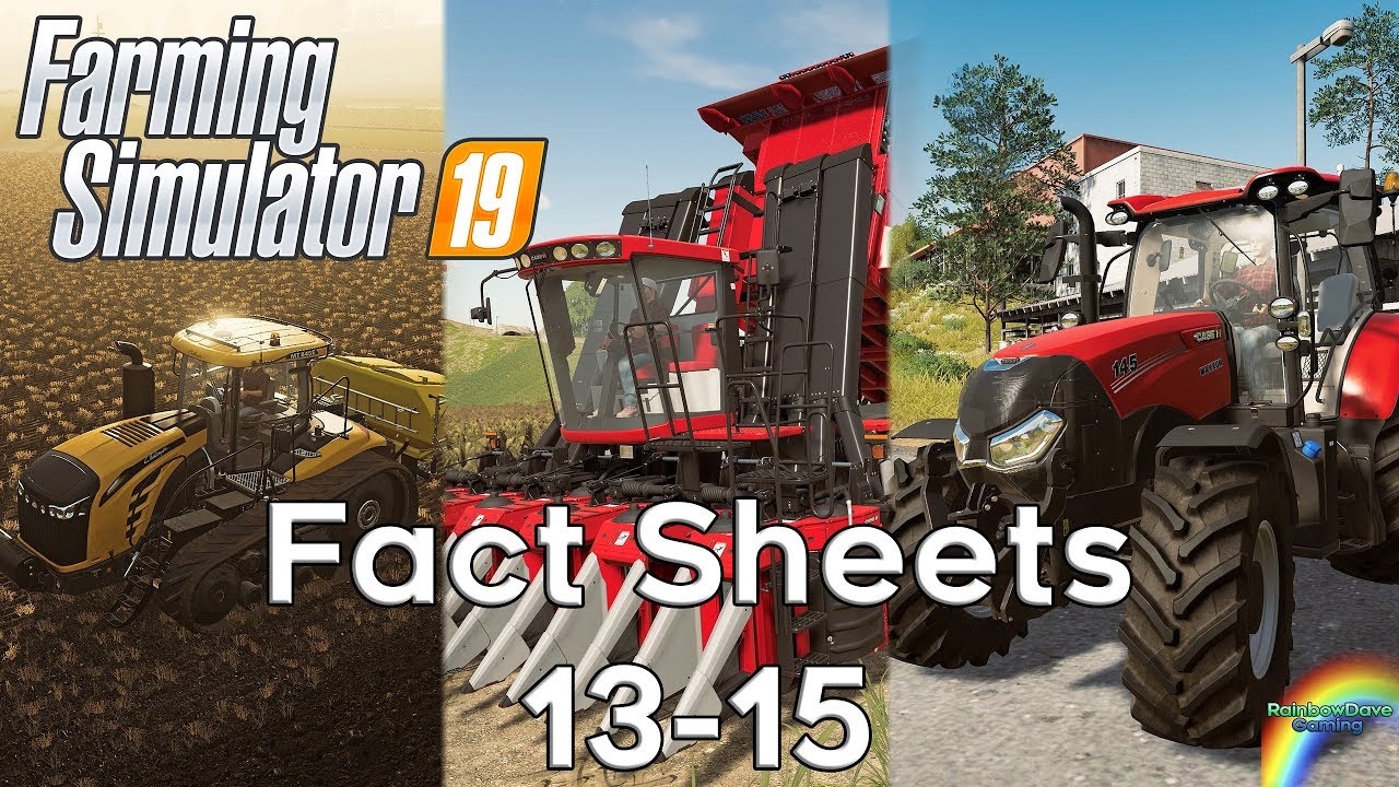 Farming Simulator 19 | Fact Sheets 13-15 | NEW CASE TRACTOR!