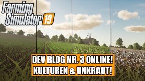 LS19 Dev Blog Nr.3 Online! Kulturen & Unkraut + viele Screenshots!