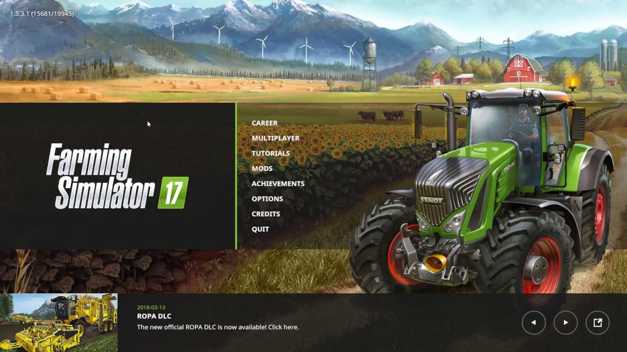 Let's Play (?) Farming Simulator 17 -- MANY MODS -- Ep 1