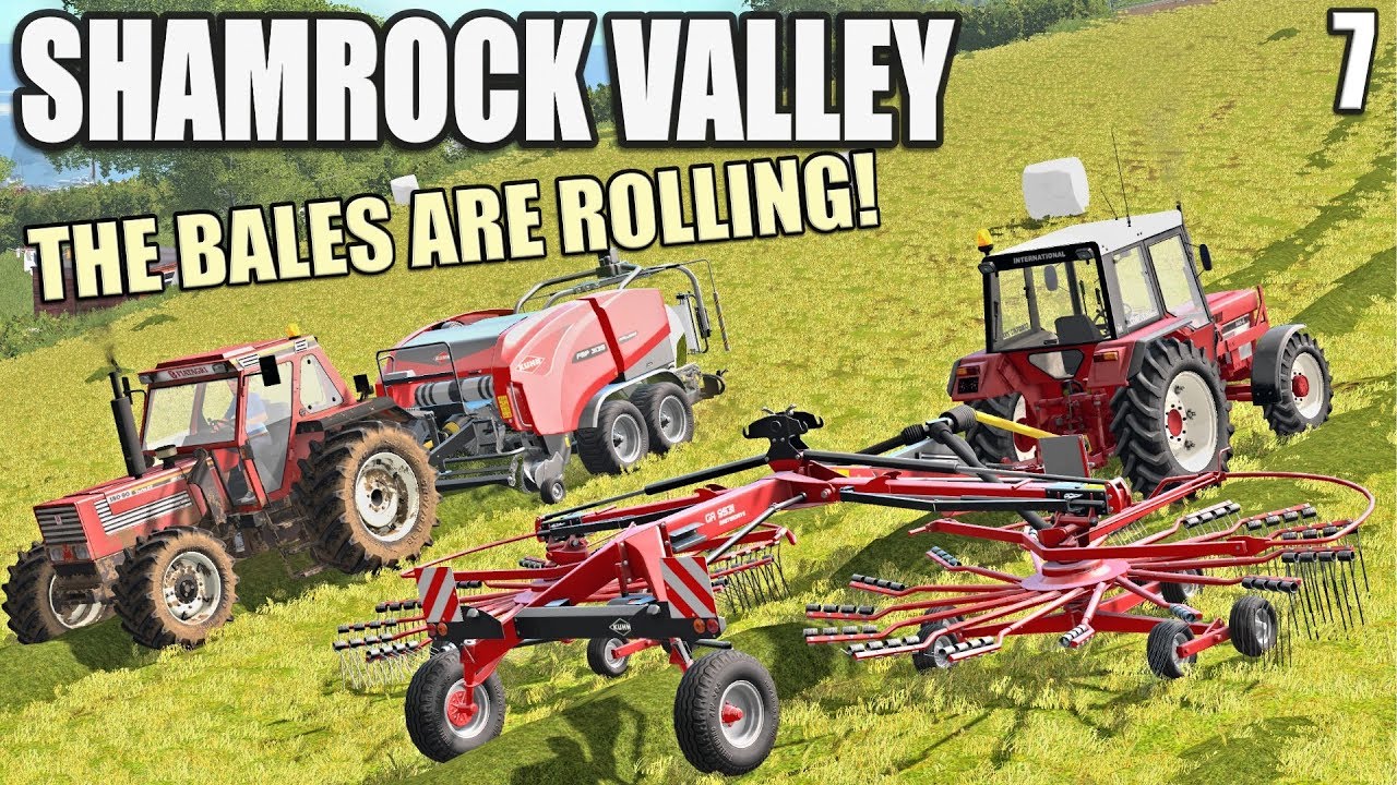 THE BALES ARE ROLLING! | Shamrock Valley | Farming Simulator 17 - #7