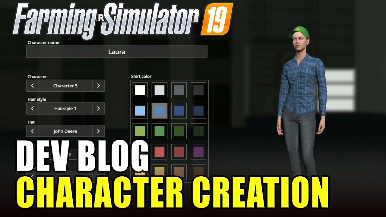 CHARACTER CUSTOMIZATION | Farming Simulator 19 - Dev Blog #4