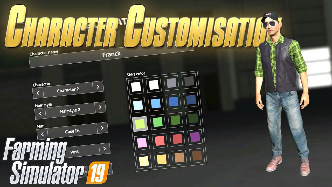 Character Customisation - Farming Simulator 19 - FS19 Dev Blog