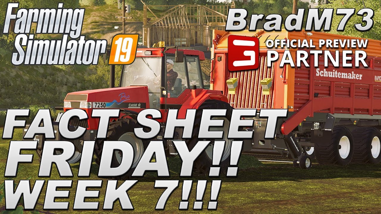 FARMING SIMULATOR 19 - FACT SHEET FRIDAY - WEEK 7!! Fiat, Lemken, New Holland + MORE!!!