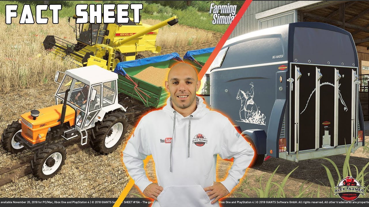 FARMING SIMULATOR 19 FIAT 1300 DT - FACT SHEET ALEX FARMER