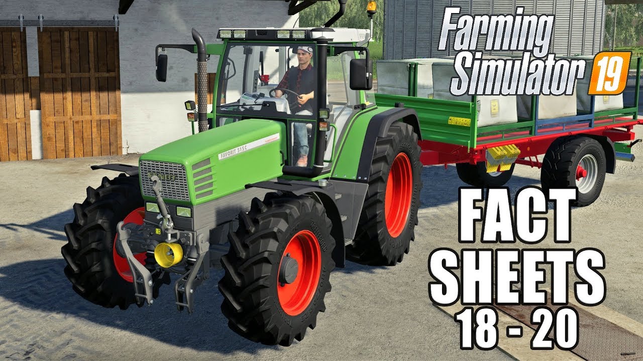 FENDT, JCB, NH & MANITOU | Farming Simulator 19 | Fact Sheets 18-20