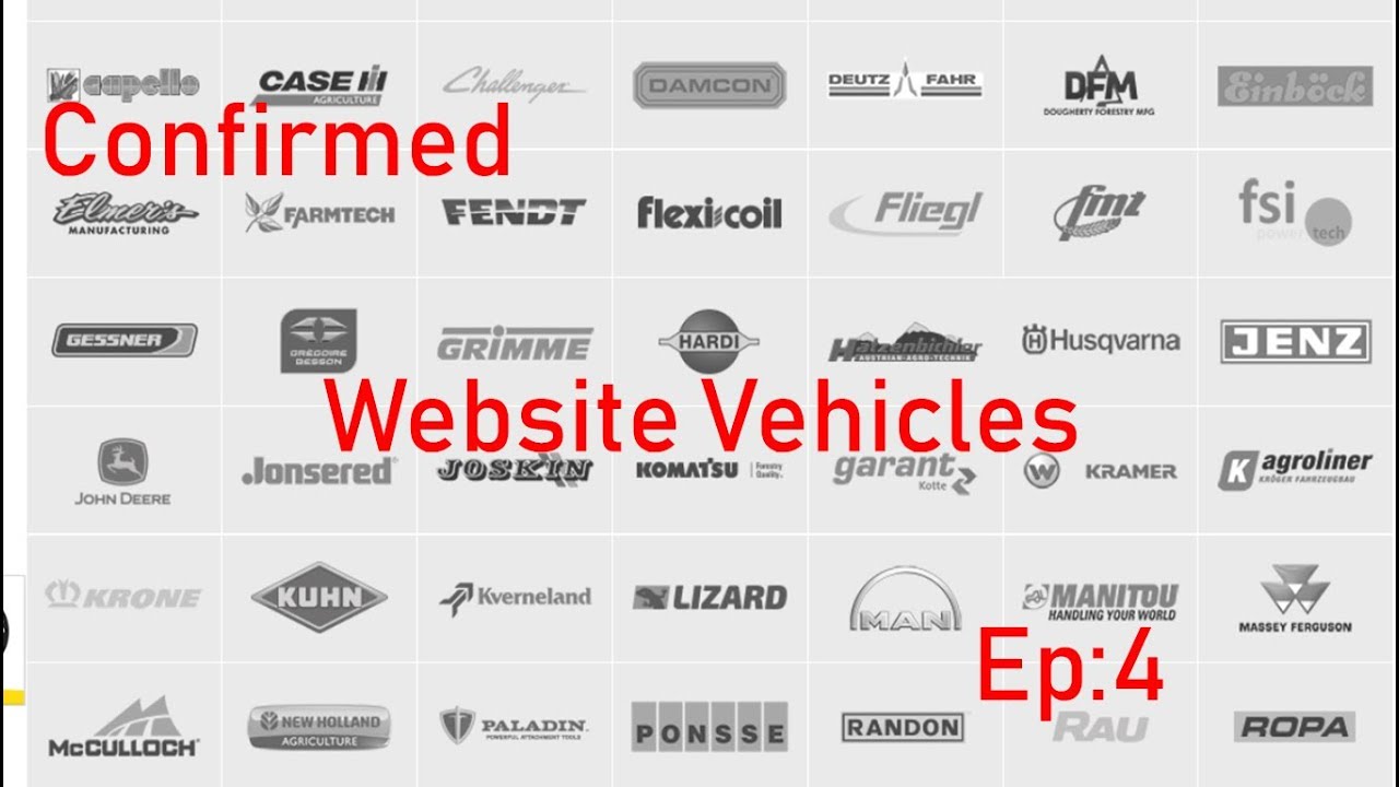 Farming Simulator 19 Confirmed Website Vehicles Ep:4