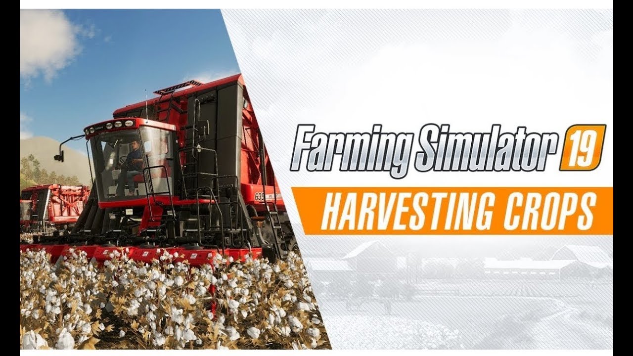 Farming simulator 19 -- harvesting crons , trailer PS4