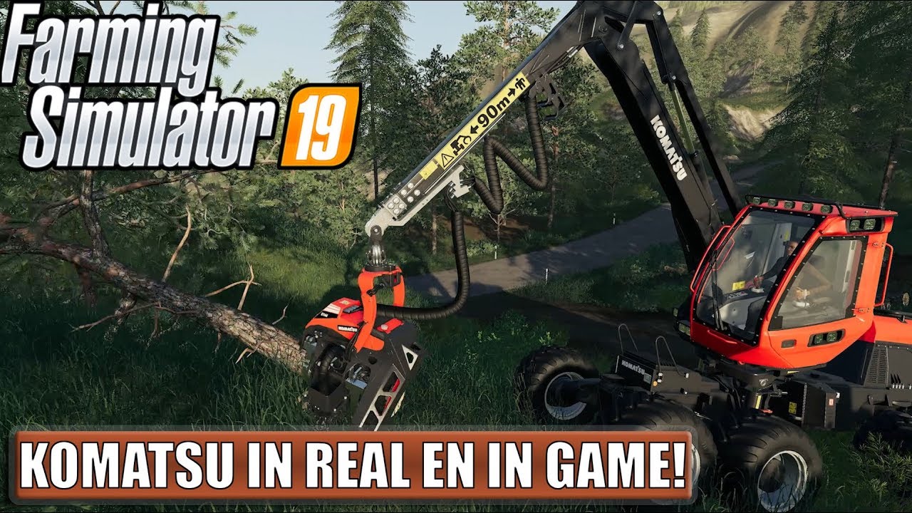 ''KOMATSU IN REAL EN INGAME!'' Farming Simulator 19