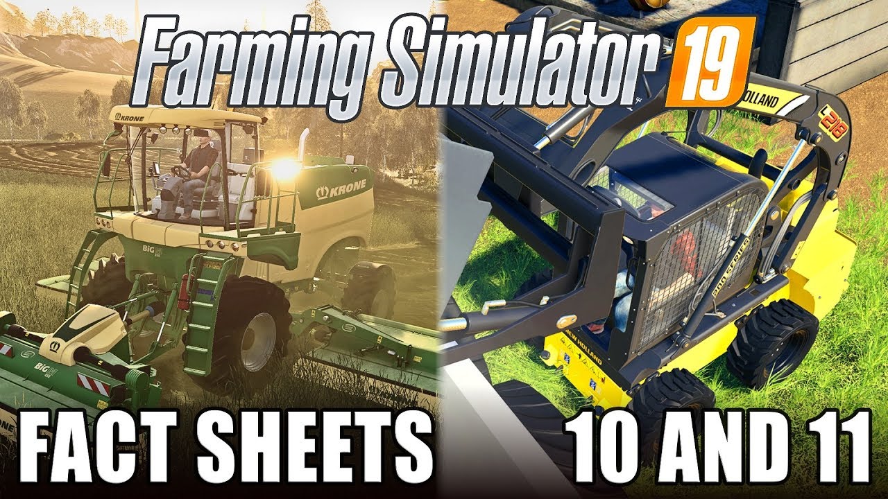 KRONE BIG M / New Holland Skid Loader | Farming Simulator 19 | Fact Sheets 10 & 11