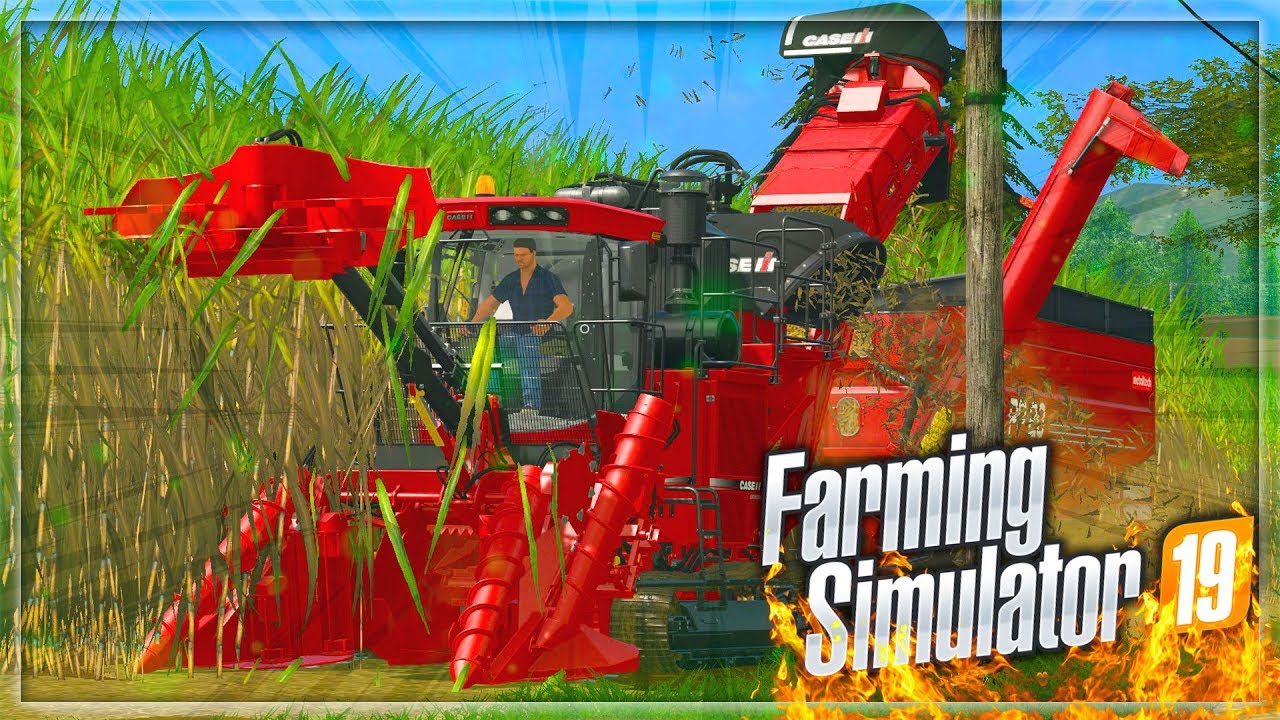 MOD BAZUCA DE CANA NA COLHEITA (FARMING SIMULATOR 19) + G27!