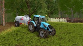 Slovenia - Spreading Slurry on grass field