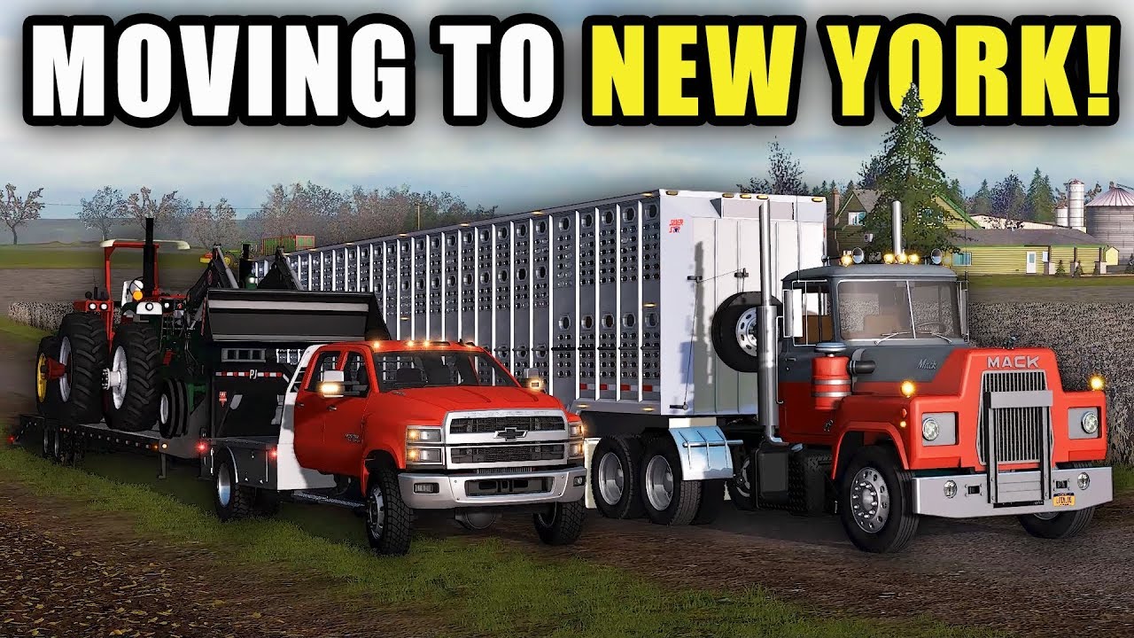 WE BOUGHT A NEW DAIRY FARM! NEW YORK HERE WE COME! | FARMING SIMULATOR 2017