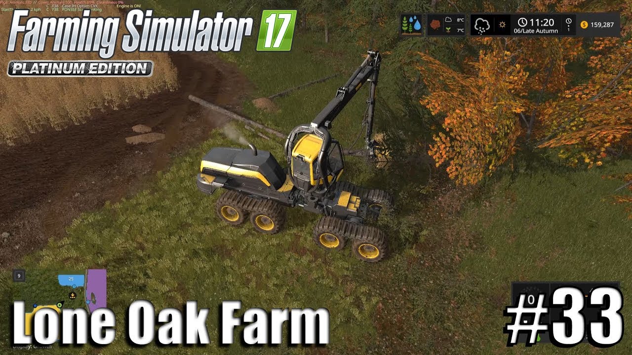 CUTTING TREES | Lone Oak Farm | Timelapse #33 | Farming Simulator 17