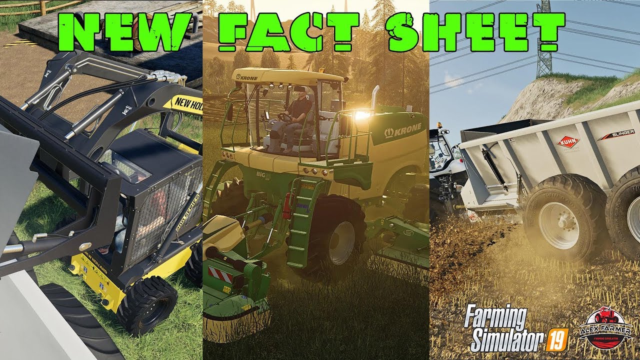 FARMING SIMULATOR 19 FACT SHEET KRONE BIG M 450 - ALEX FAREMER