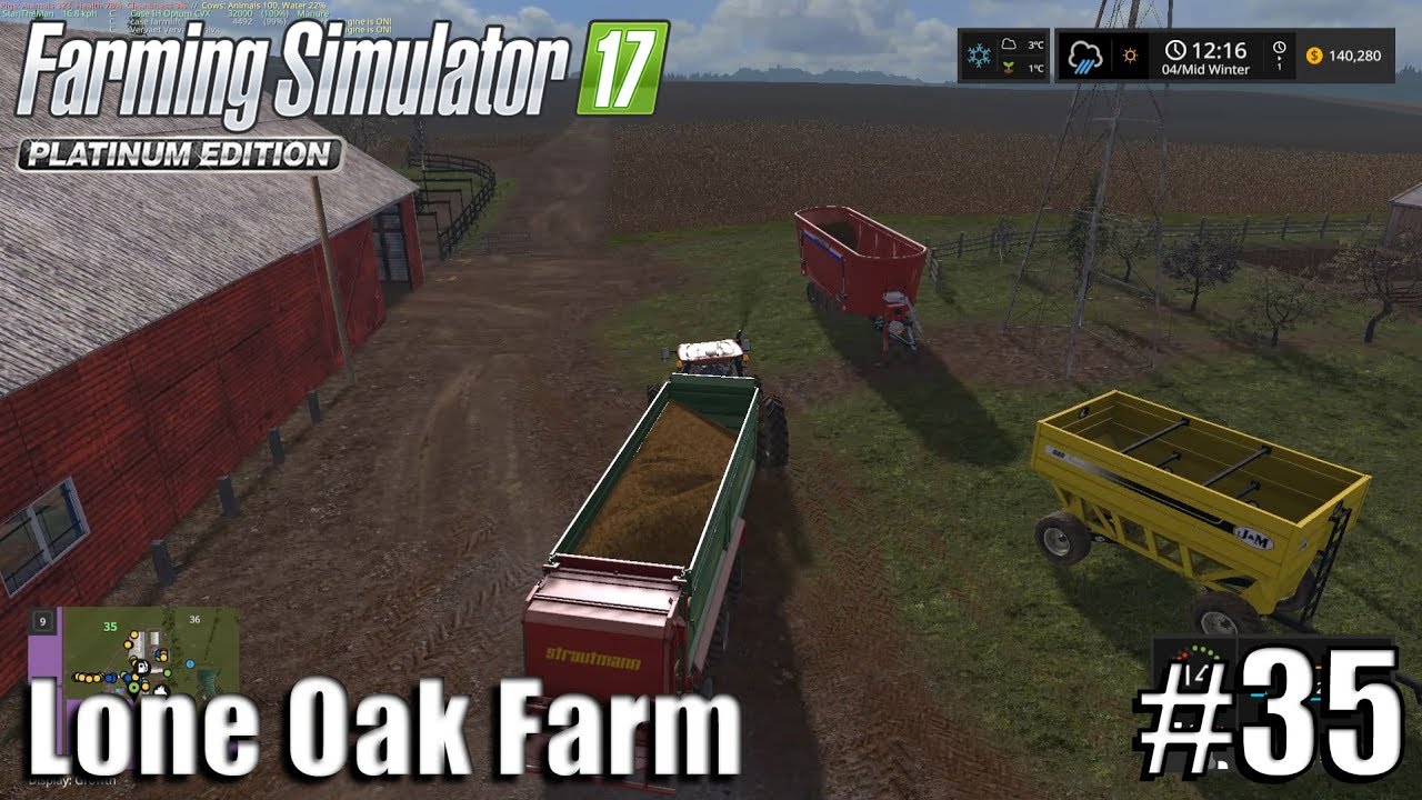 SPREADING MANURE | Lone Oak Farm | Timelapse #35 | Farming Simulator 17