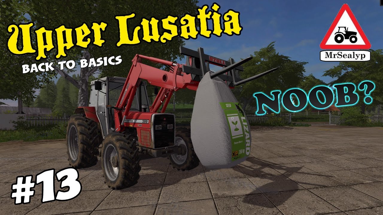 Upper Lusatia, #13 (NOOB?). Back to Basics series. Farming Simulator 17 PS4, Let's Play.