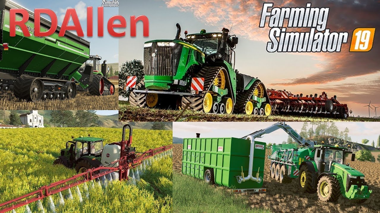 Farming Simulator 19 Equipment! John Deere 8RT, Case, New Holland