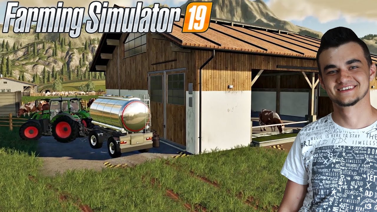 Farming Simulator 19 -Obora, Pastwisko, Konie, Krowy i Transport Mleka!