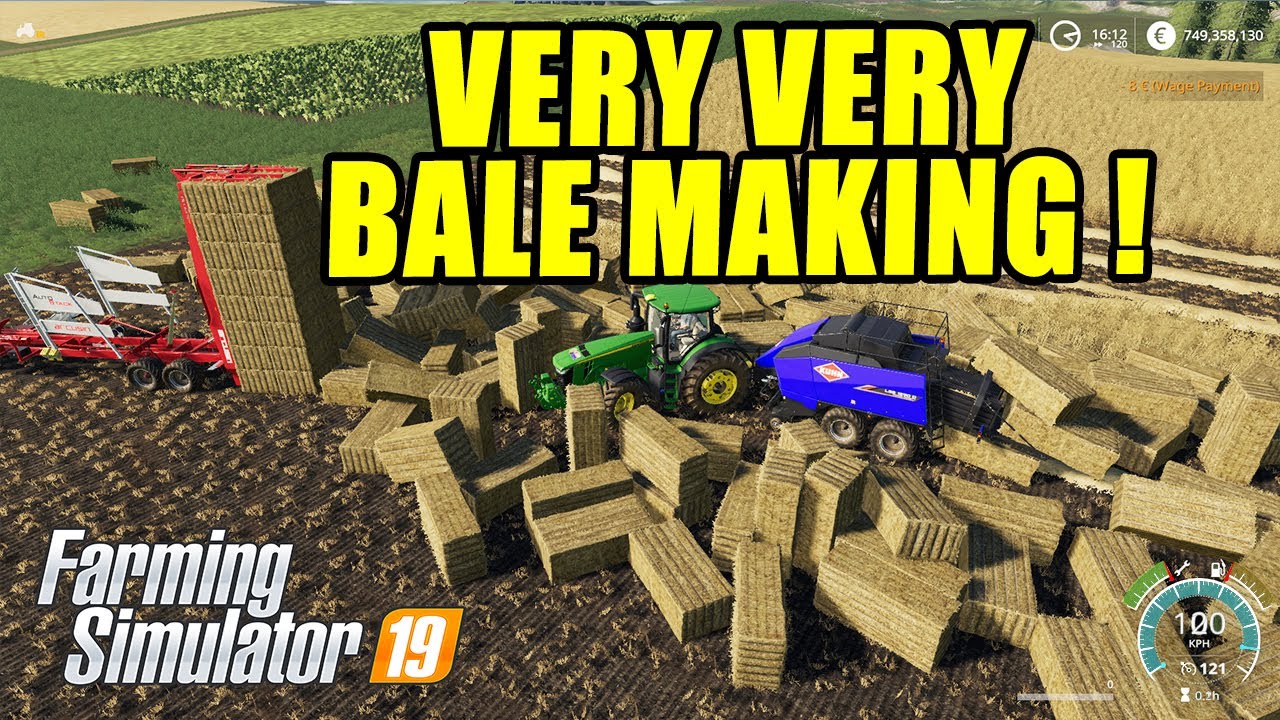 Farming Simulator 19 | Very Very Bale Making !! Fantastic Kuhn Baler Mod!!