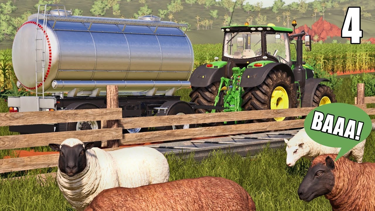 I'M A SHEPHERD FOR THE DAY | Farming Simulator 19 MP | Estancia Lapacho - Ep 4
