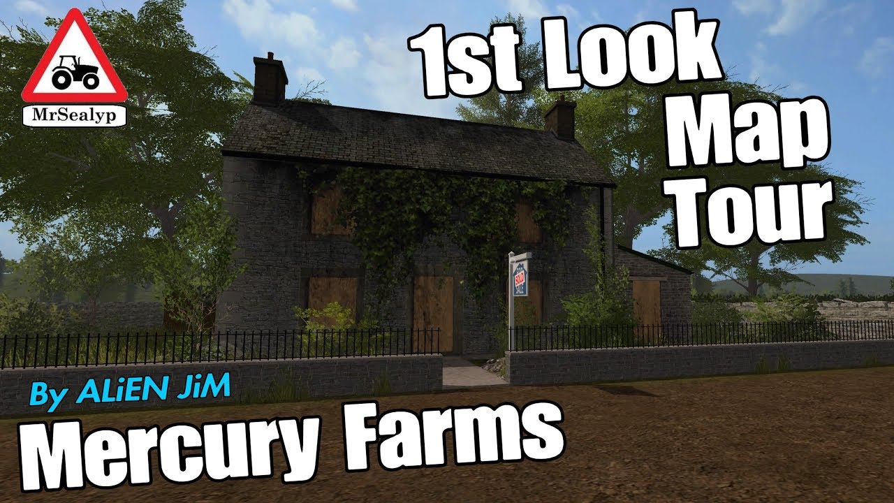 Mercury Farms, 1st Look Map Tour, Farming Simulator 17 PS4, New Mod Map.