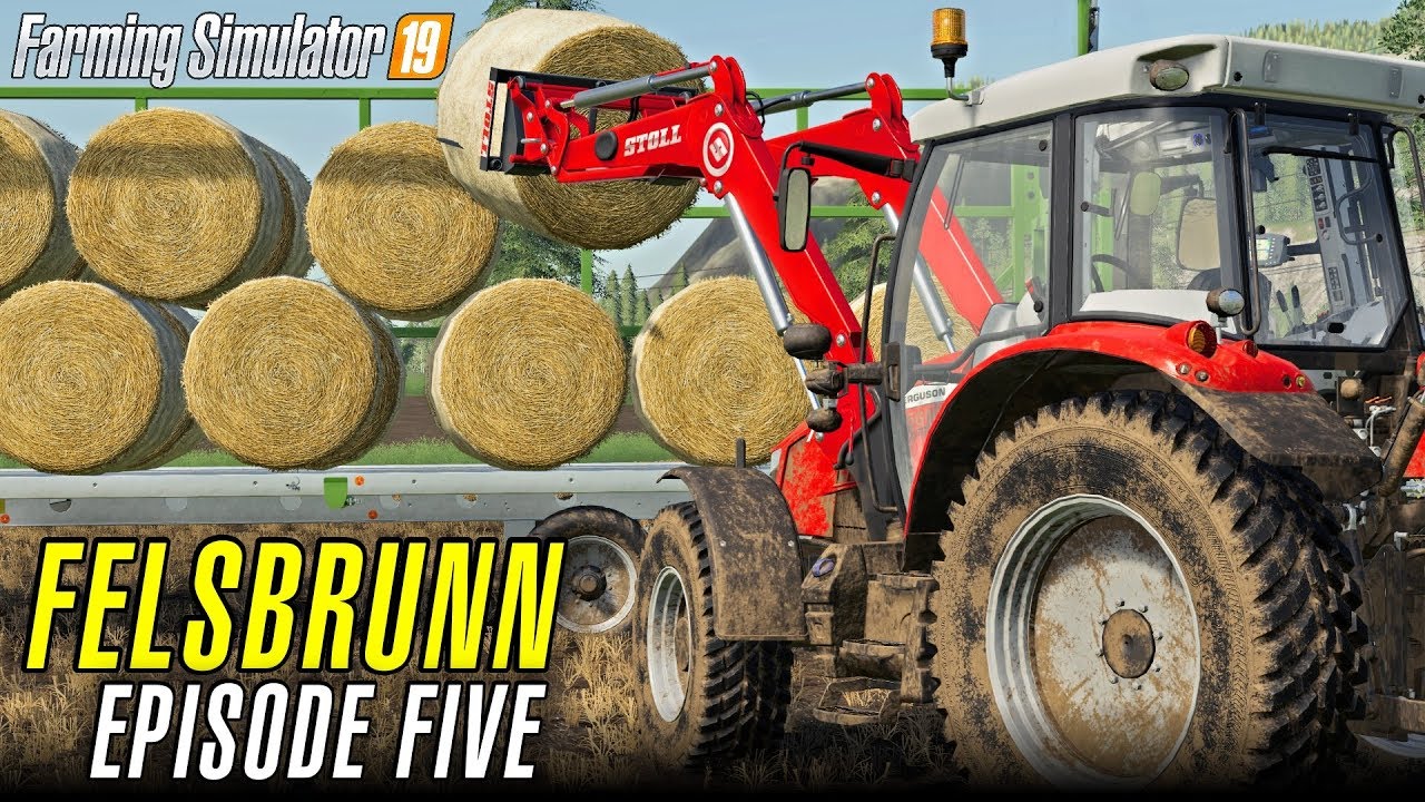 BALE TRANSPORTATION | Let's Play Farming Simulator 19 | Episode 5