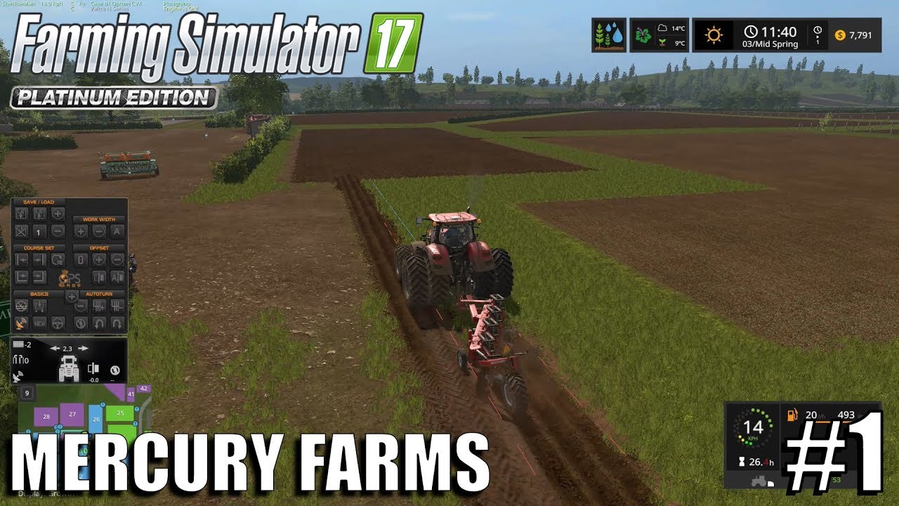 CREATING FIELDS| Mercury Farms | Timelapse #1 | Farming Simulator 17