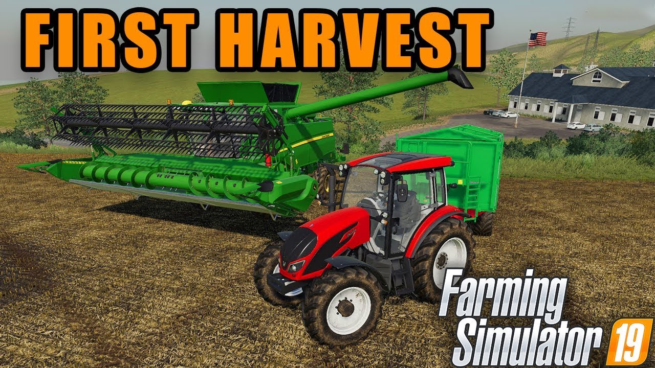 FIRST HARVEST IN FS19 | Farming Simulator 2019