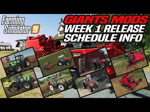 FIRST MODS FOR FARMING SIMULATOR 19 SNEAK PEAK (GIANTS MODHUB)