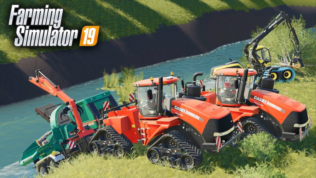 FS19- BUILDING A WOODCHIP BRIDGE ON NEW LOGGING MAP! (IT'S GOING TO WORK) | BOULDER CANYON MAP