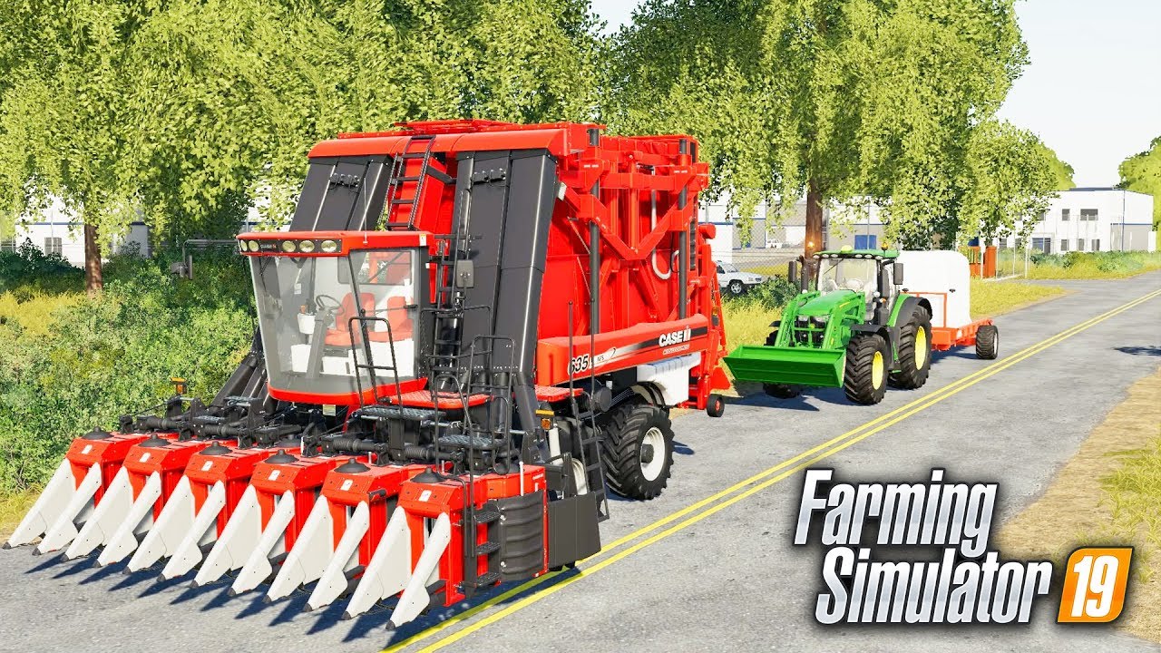FS19- COTTON TRAIN COMING THROUGH! STARTING COTTON ON A NEW FIELD | FARMING SIMULATOR 2019