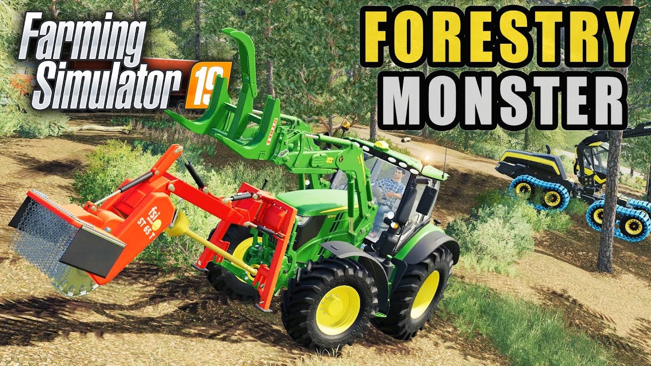 FS19- THE FORESTRY MONSTER HAS WOKEN! MULTIPLAYER LOGGING #1