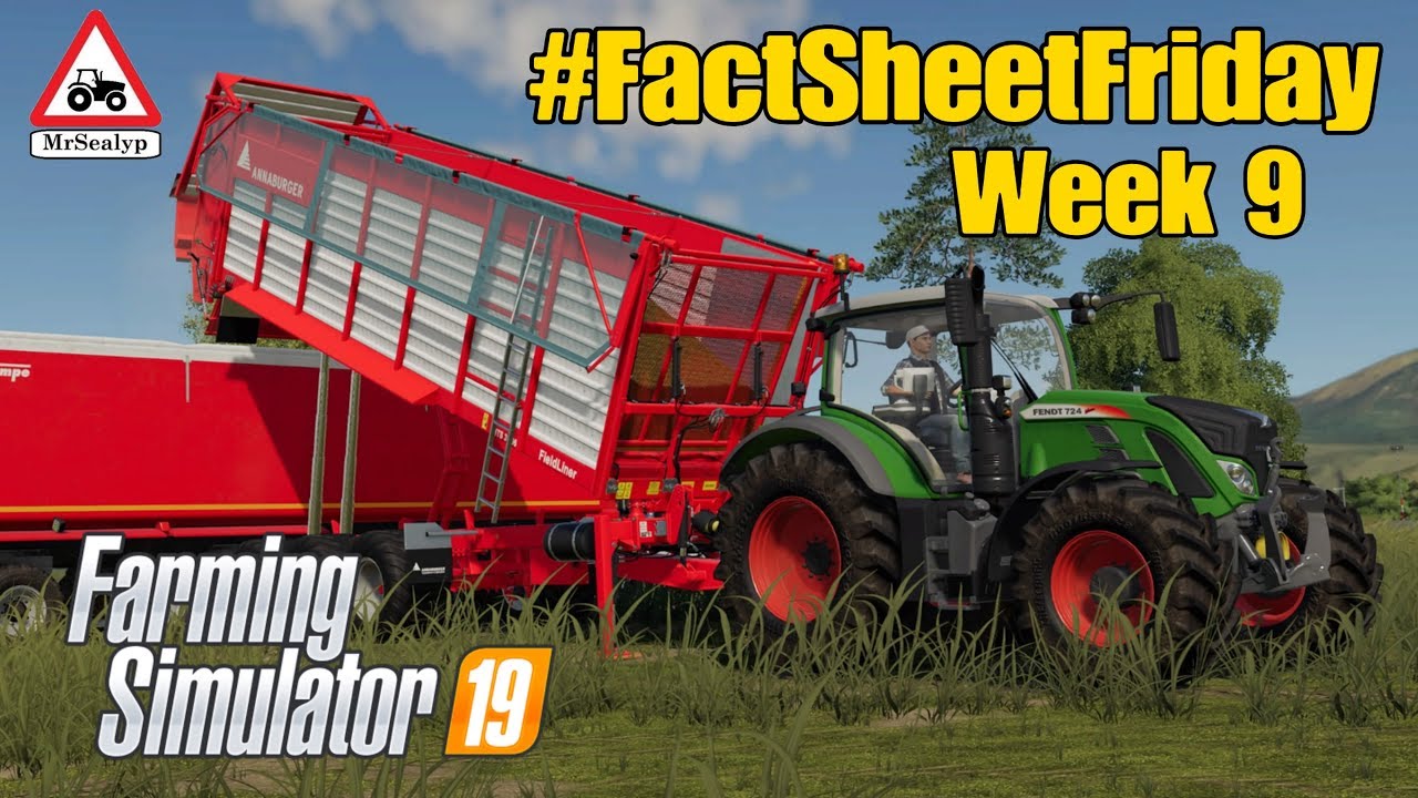 Farming Simulator 19, #FactSheetFriday, Week 9 (More Fact Sheet Fun!). Review.