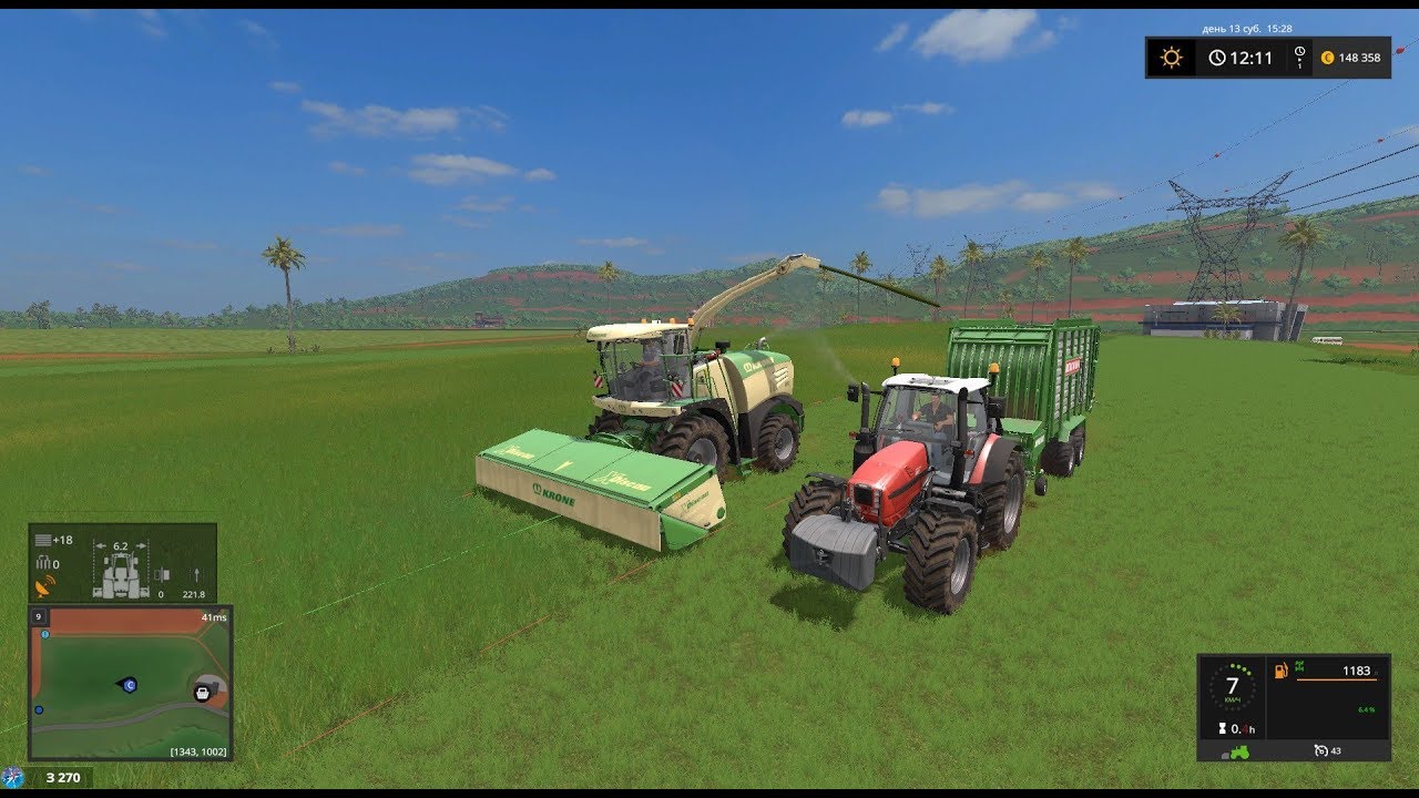 Farming Simulator17.Estancia Lapacho(станция Лопатино).Стрим-кооп #61