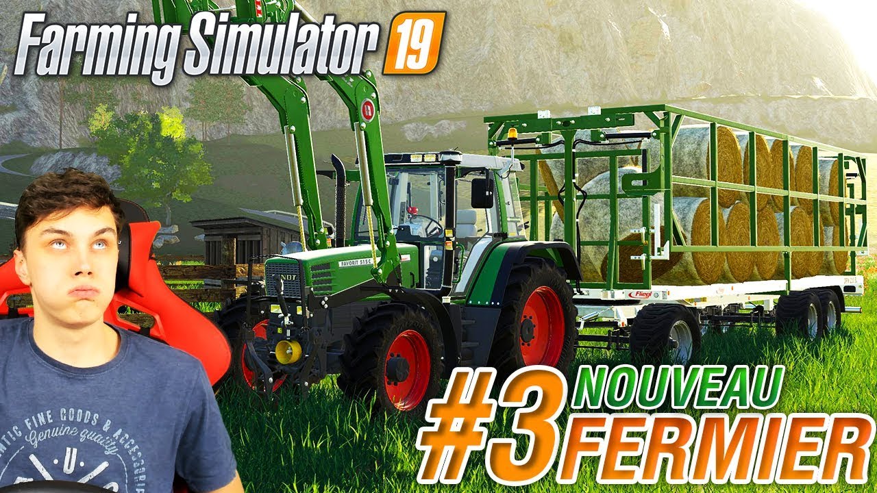 Farming simulator 19 | Nouveau Fermier #3 | Le plateau de paille !