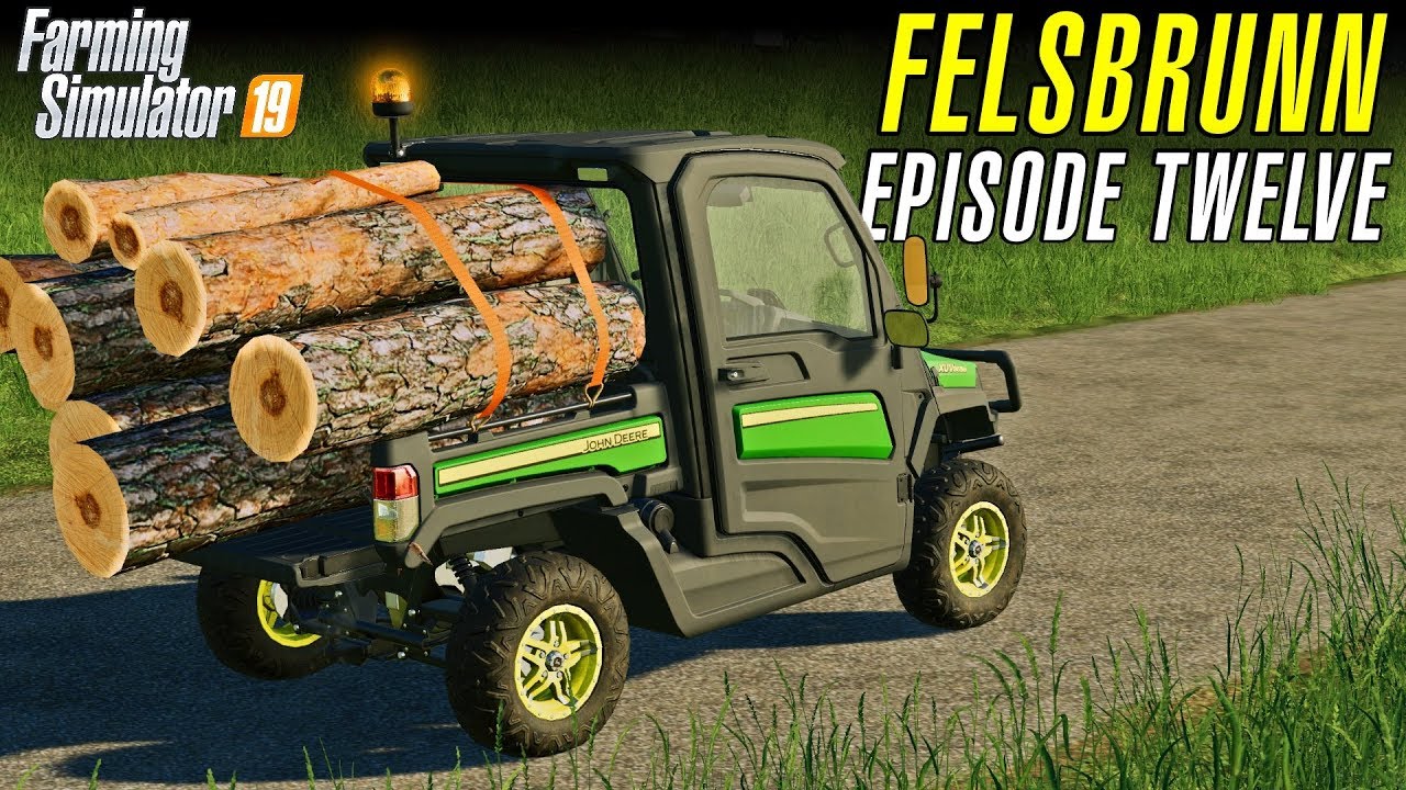 I CUT DOWN A TREE  | Let's Play Farming Simulator 19 | Episode 12