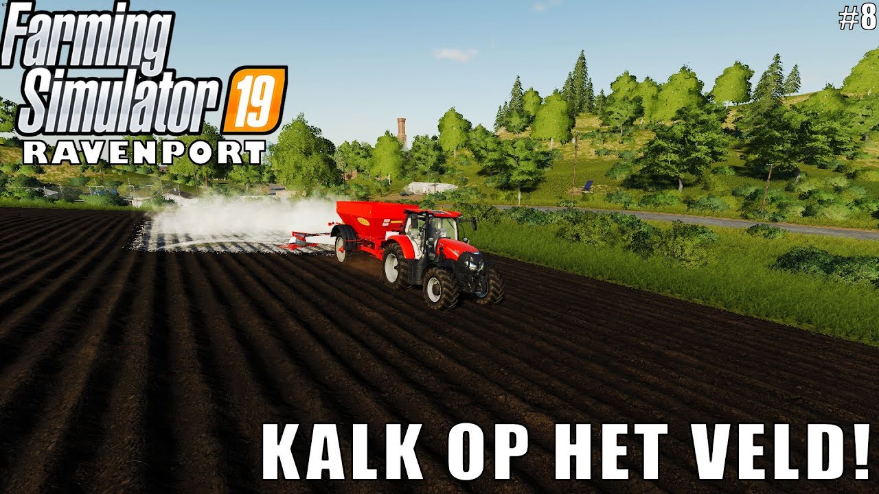 'KALK OP HET VELD!' Farming Simulator 19 Ravenport #8