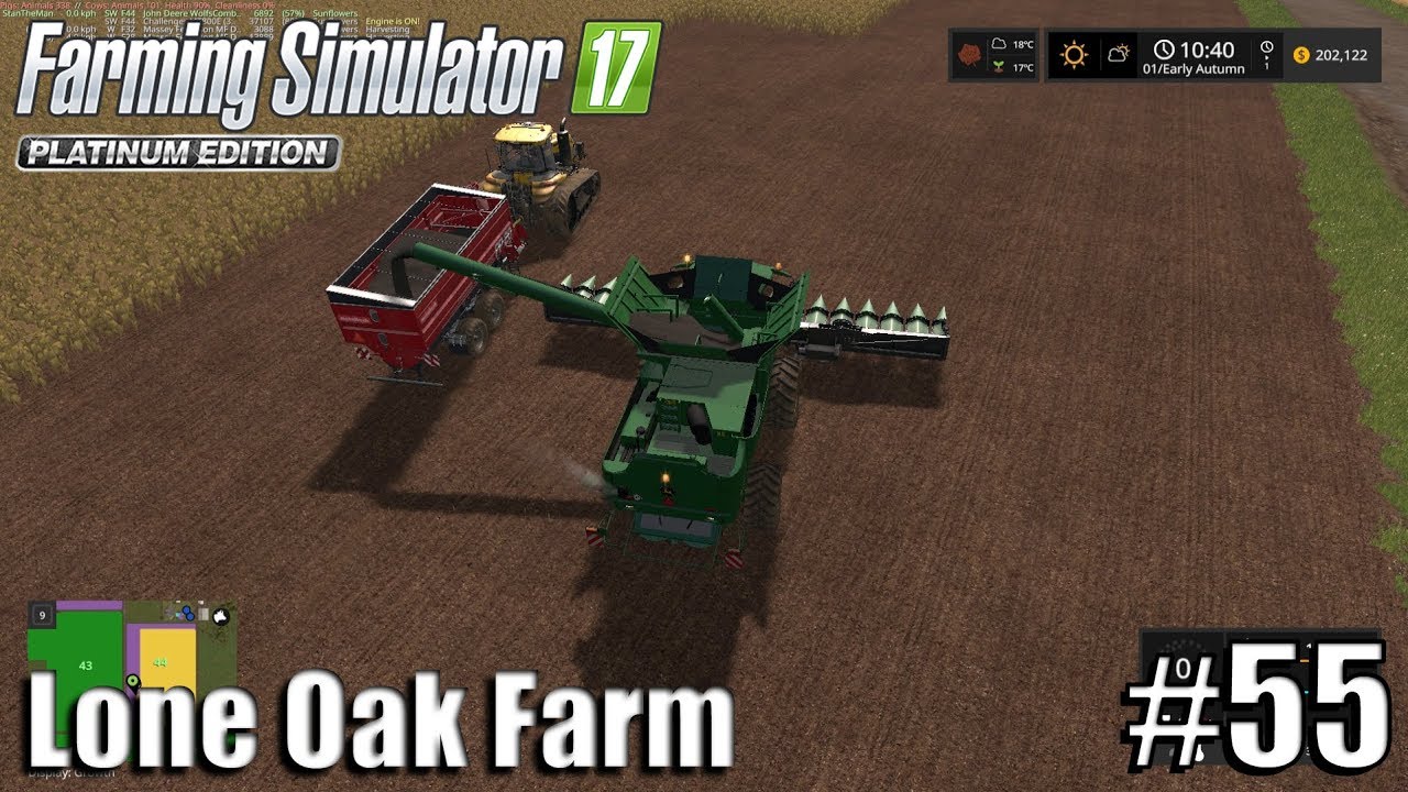 LAST HARVEST| Lone Oak Farm | Timelapse # 55 | Farming Simulator 17