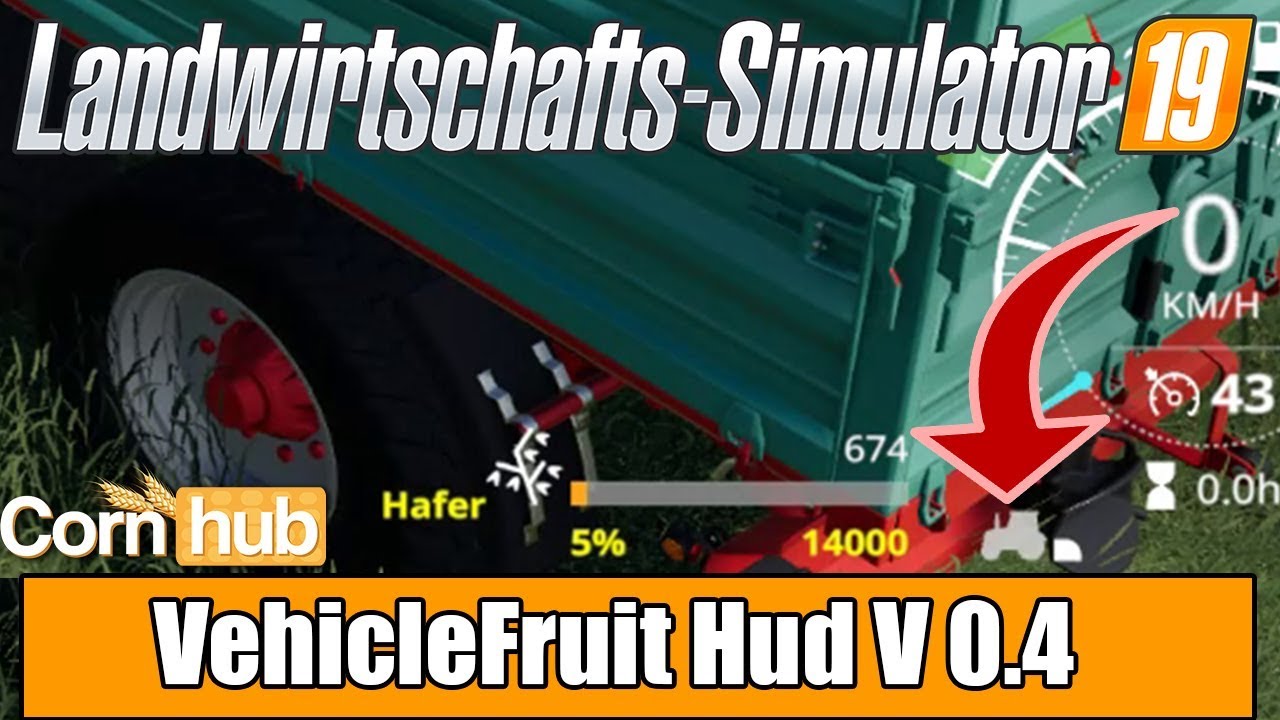 LS19 Modvorstellung - VehicleFruit Hud V 0.4 - Farming Simulator 19 Mods
