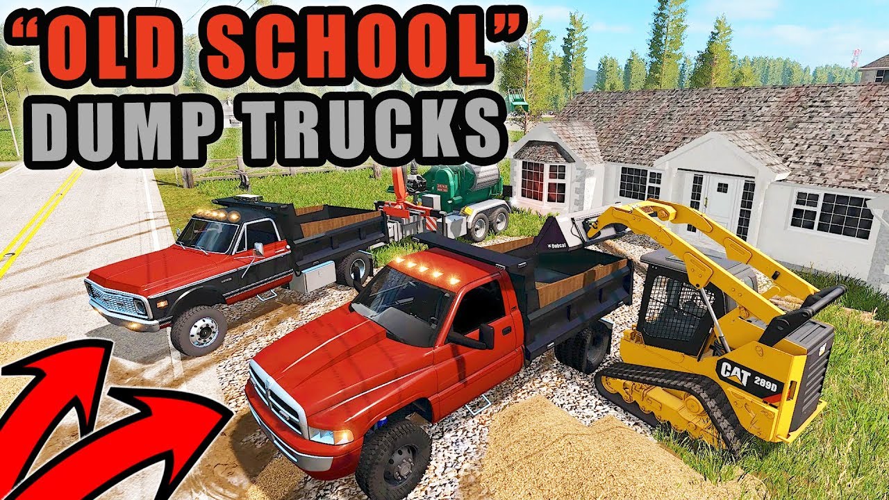 THE BEST 3 DUMP TRUCKS IN FS! TRUCKS FOR OUR LANDSCAPING JOB | FARMING SIMULATOR 2017