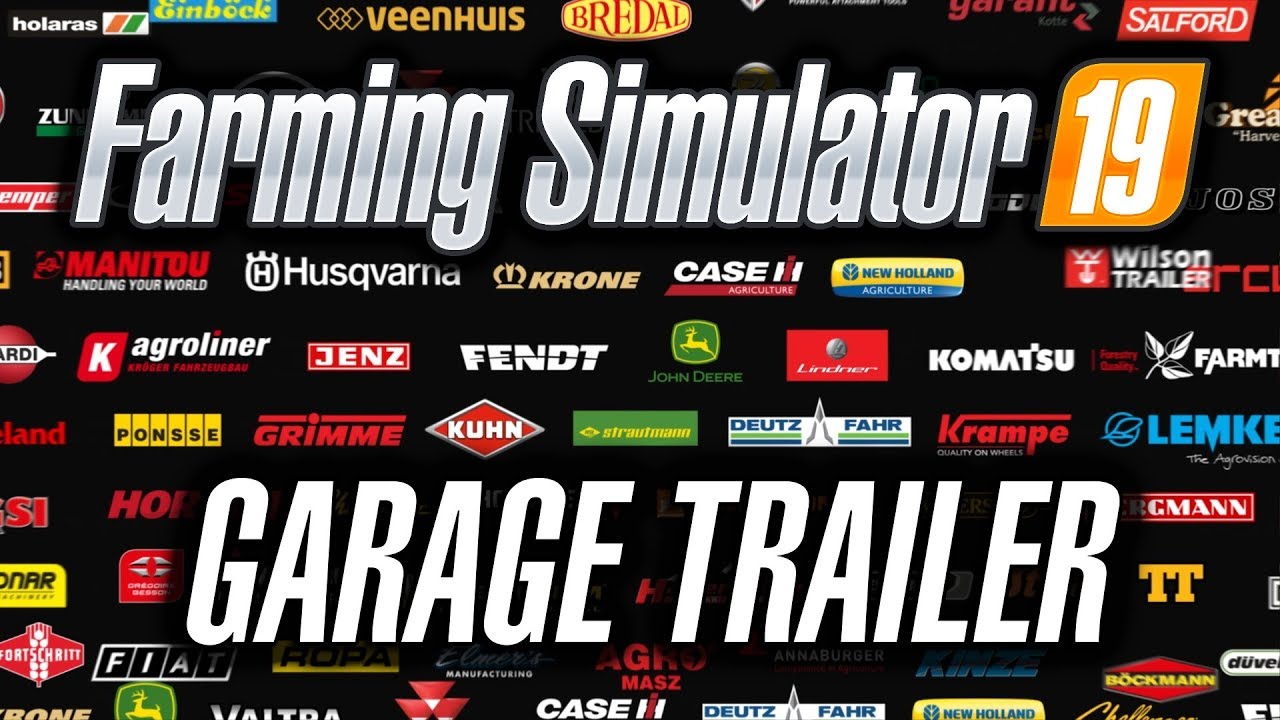 THE BRANDS OF FS19 | Garage Trailer | Farming Simulator 19