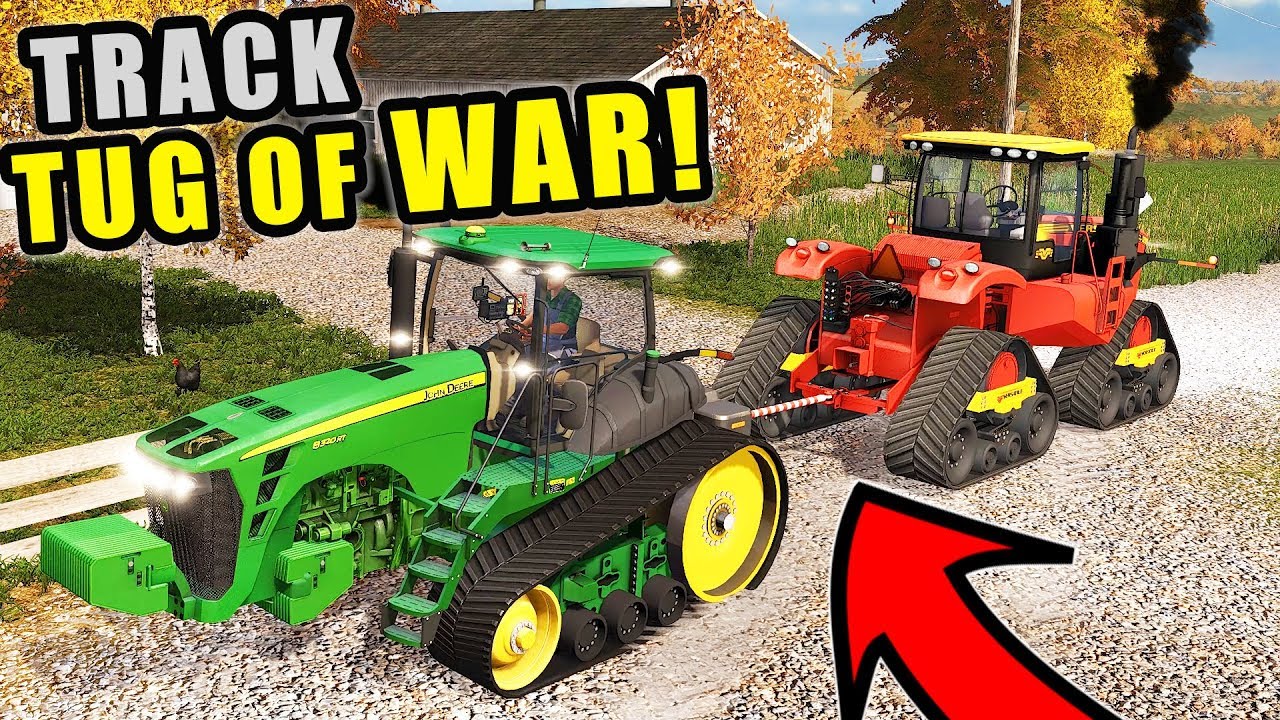 THE GREAT TRACKED TUG OF WAR! OUR 8RT WAS JEALOUS OF THE VERSATILE | FARMING SIMULATOR 2017