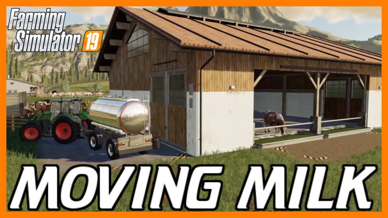 TRANSPORTING MILK IN FARMING SIMULATOR 19