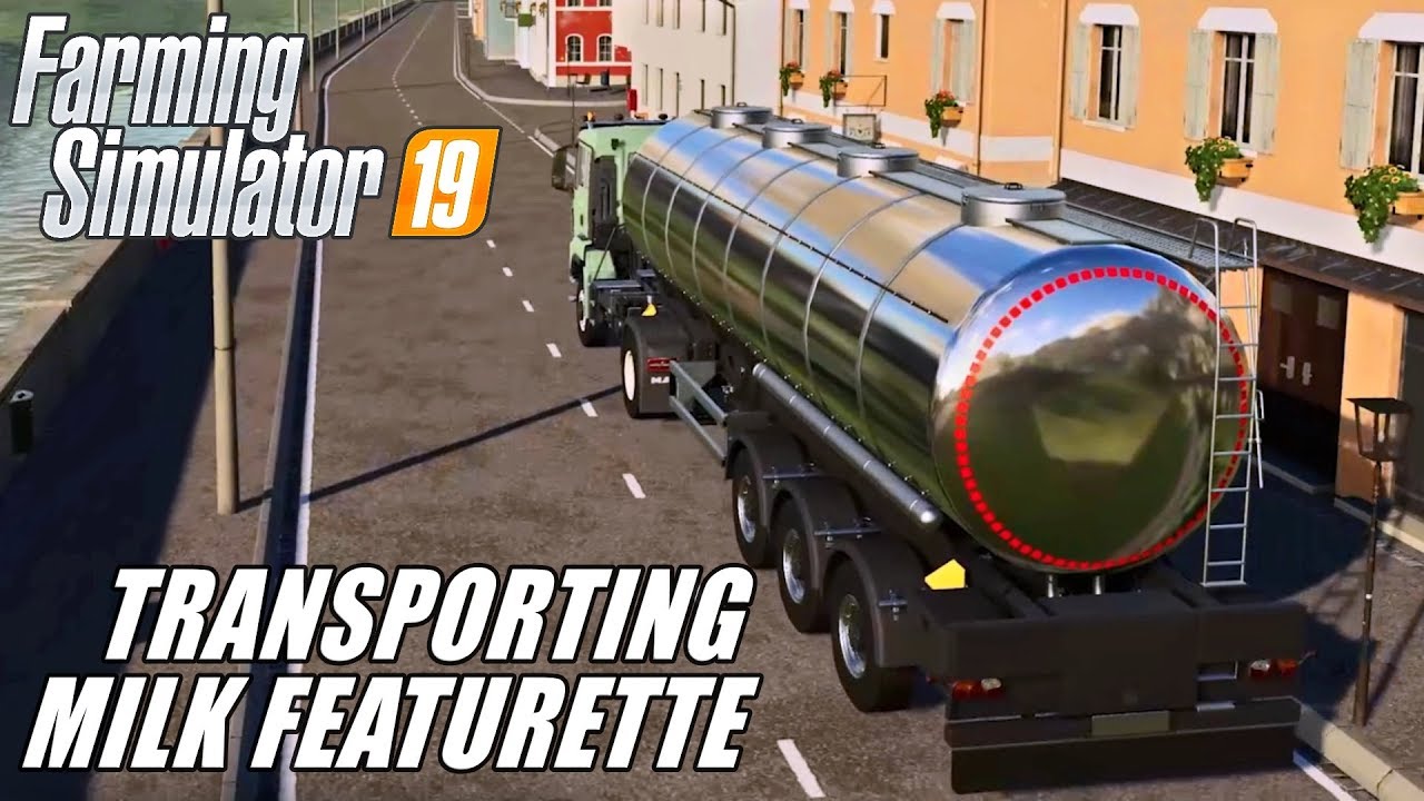 Transporting Milk in Farming Simulator 19 Featurette