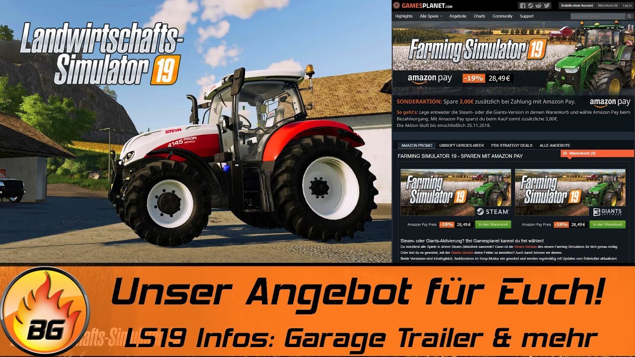 Unser Angebot für Euch! | LS19 Garage Trailer | FARMING SIMULATOR 19 DEAL [HD]