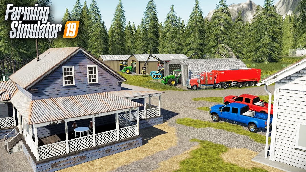 FS19- BUILDING A HOMESTEAD FROM SCRATCH, ALONG THE RIVER | BRIDGE BUILDING SERIES