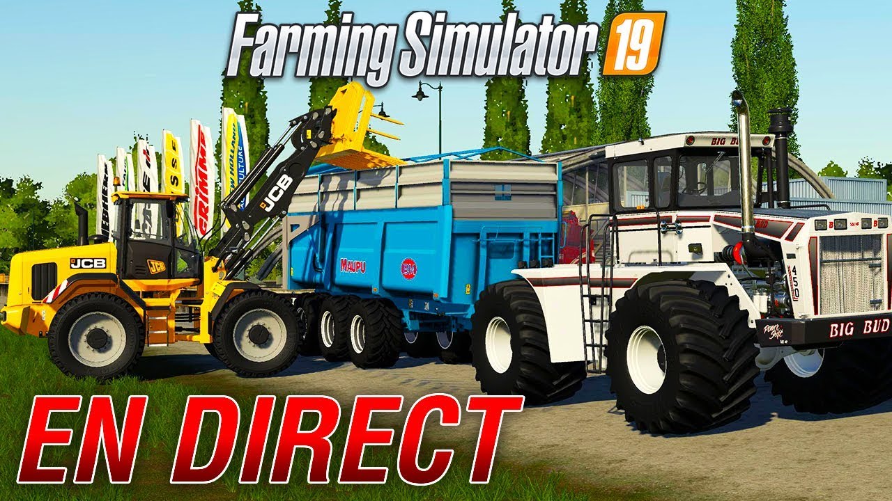 MAGNIFIQUES MODS + LES CHEVEUX BLEUS ! (FARMING SIMULATOR 19 LIVE)