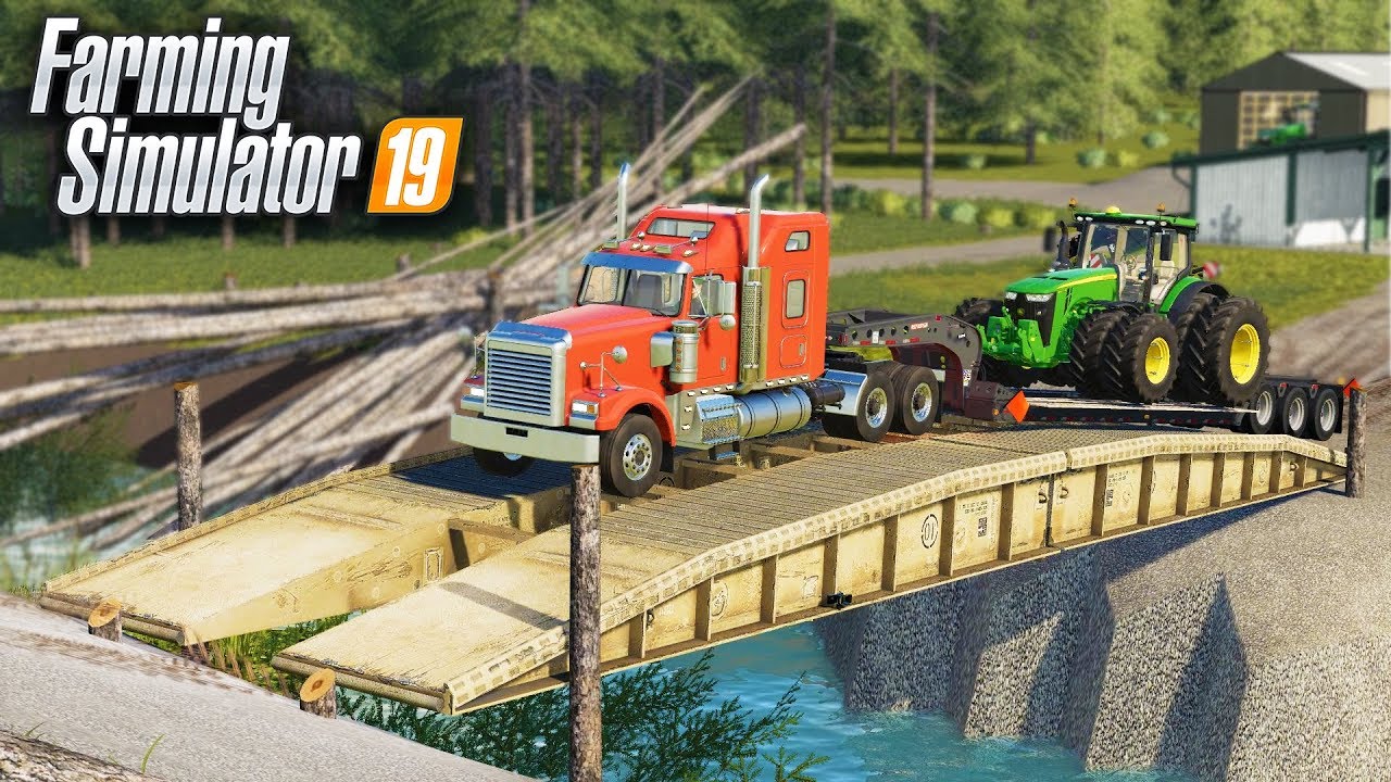 FS19- BRIDGE BUILDING WITH STEEL BRIDGE! AFTER MANY FAILS, WE NOW HAVE A WORKING BRIDGE