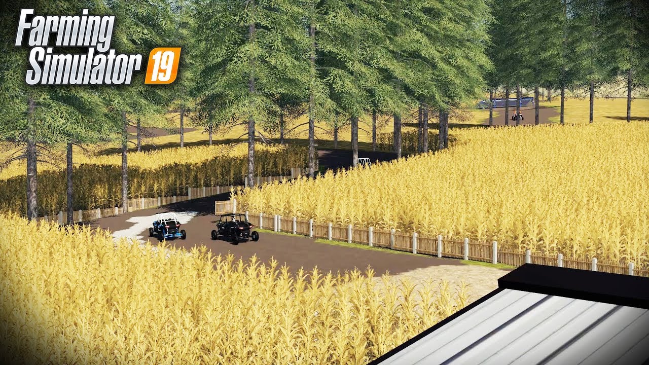 FS19- TURNING A CORN FIELD INTO A RACE TRACK! CONSTRUCTION IS COMPLETE